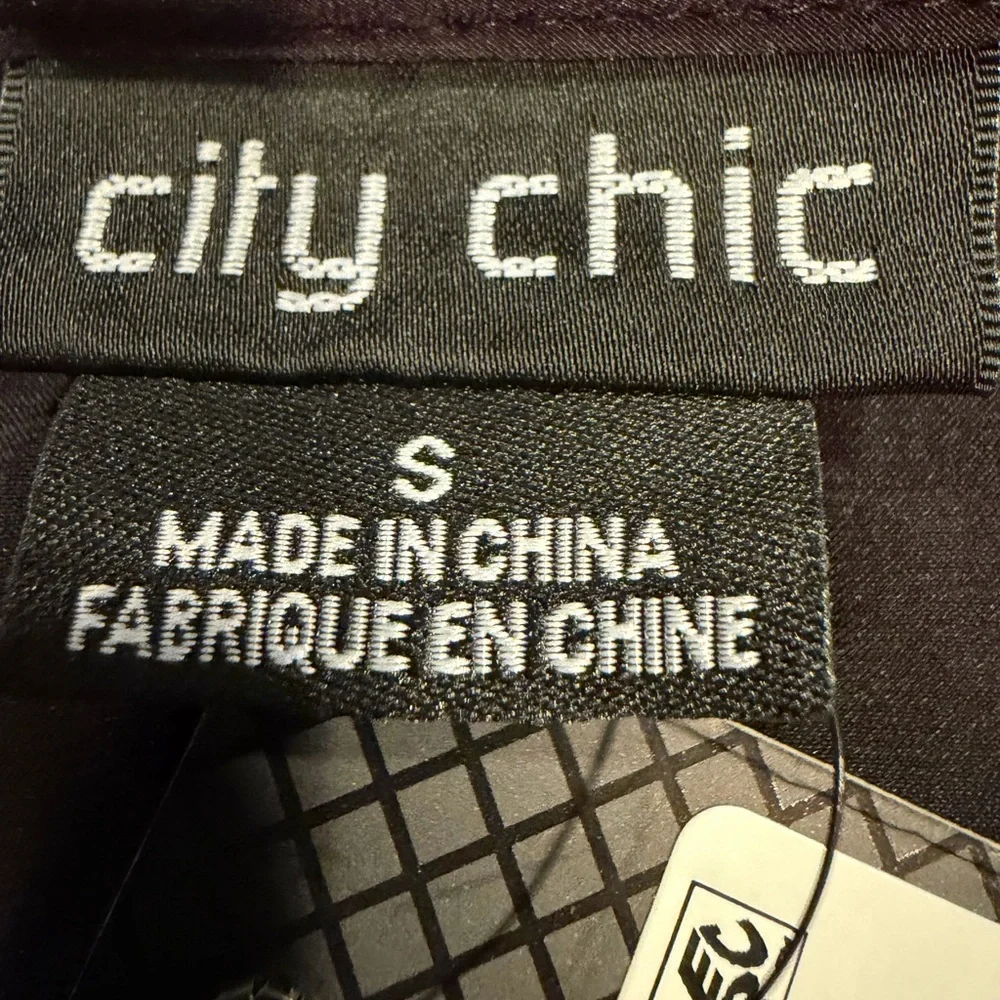City‎ Chic Elia Black Pleated Midi Dress US 16 NWT Elegant Cocktail Party Dress